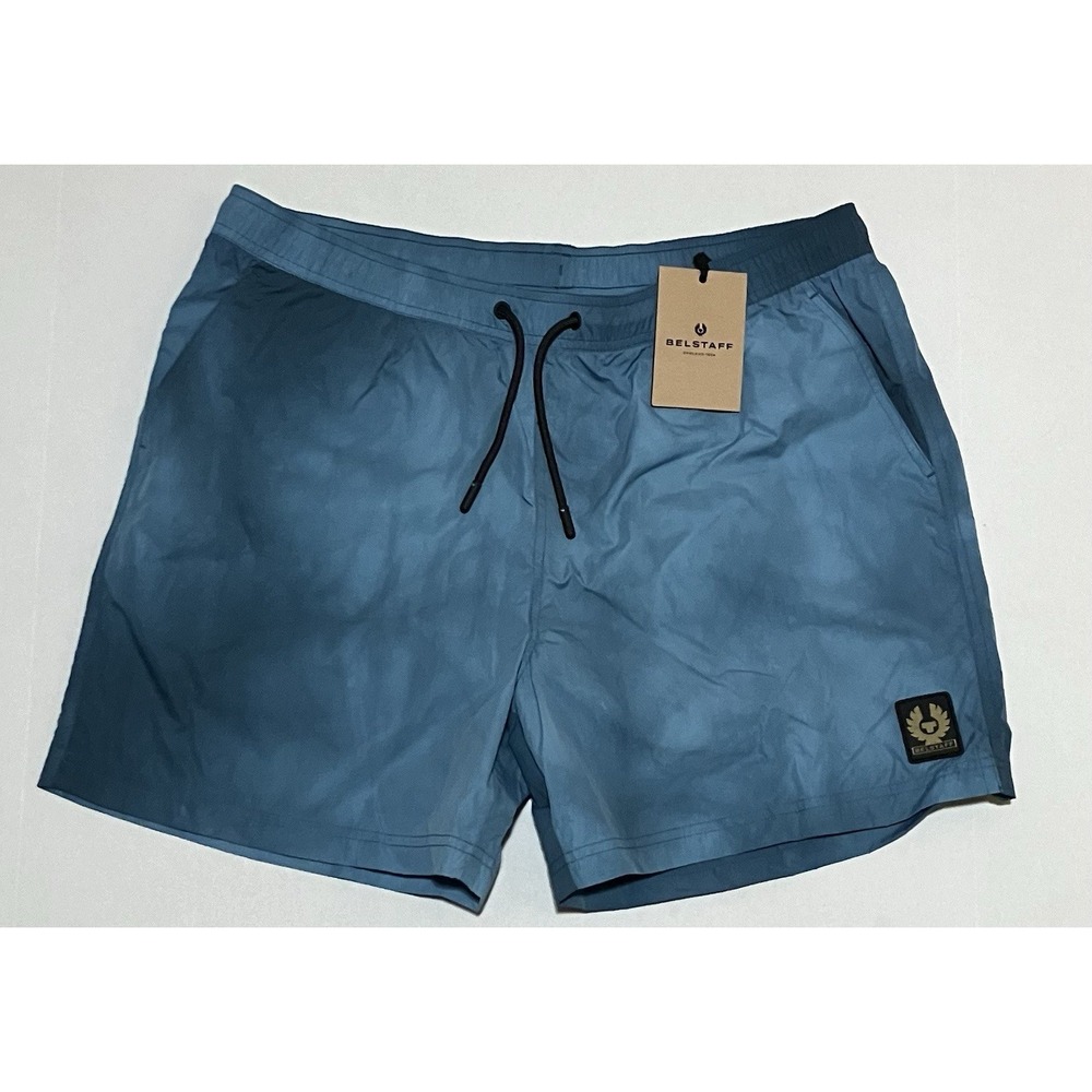 Belstaff England Breaker Teal Blue Shorts Drawstring Size‎ XL